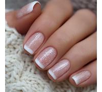 De 24 styles européens faux ongles effet ombres chatoyants matériaux ABS faciles à porter pour tout événement ongles délicats respectueux de la peau