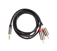 de 3.5mm a 2 Cable Audio Separateur AUX Stereo de 3,5 mm Adaptateur Male a Male 2 Cable de Haut-Parleur 1m