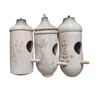 De 3 Petites Maisons de colibris suspendues construites en Bois pour la décoration de Jardin et l ' abri pour Oiseaux, Nidification d ' Oiseaux ruraux