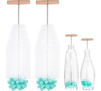 De 32 Cm De Long,2 Pièces De Nettoyeur De Bouteille D'eau Pour Carafes En Verre,Bouteilles De Soda,Biberons,Biberons,Compatible Avec Les Bouteilles Sodastream