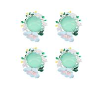 De 4 boutons de manchette floraux pour femmes, couvre-boutons en forme de fleur, accessoires parfaits pour les tenues d ' affaires, accessoires de manchette féminins élégants