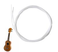de 4 cordes de rechange en nylon pour ukulélé soprano ténor Blanc | Jeu de 4 cordes de rechange pour ukulélé soprano ténor soprano de 53,3 cm, 58,4 cm, 66 cm