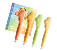 De 4 jolies bandes correctrices en forme de nuage avec des modèles de stylos ergonomiques pour les étudiants, de correction lisse et silencieux Lovely Cloud Eraser