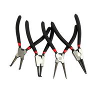 De 4 pinces à circlips, anneaux professionnels, Construction en acier traité thermiquement, quatre Types de têtes, mécanisme à ressort, Circlip