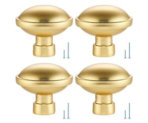 De 4 poignées de tiroir historiques en bronze d ' une hauteur de 28 | Hauteur de 28 mm, finition essuyée solide, mode, prise légère, face moulée douce pour armoires et armoires