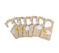 De 7 organisateurs de taille de placard de chambre d ' enfant Séparateurs en bois pour vêtements de bébé Séparateurs pratiques pour vêtements des nouveau-nés tout-petits Organisateurs de placard de