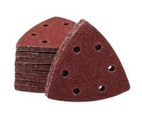 De 90 disques abrasifs triangulaires, grain 40-1000, 90 mm, 6 trous, for outil multifonction oscillant de 3-1/2 pouces(180 Grit)