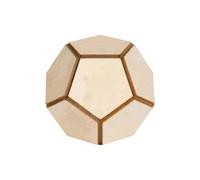 Dé À 12 Faces en Bois | Accessoire De Jeu Polyédrique pour Fêtes Et Soirées,Dé Décision Polyédrique pour Jeux de Société - Idéal Maison, Voyage, École et Étudiants
