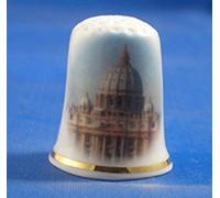 Dé à coudre en porcelaine de Chine à collectionner Vatican City Rome Italie