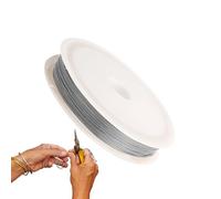 De Alambre Para Cuentas - Acero Inoxidable Delicado | Cuerda Dorada Y Plateada Para Manualidades, Bisutería, Tejido De Pulseras, Collares, Decoraciones, Artesanos