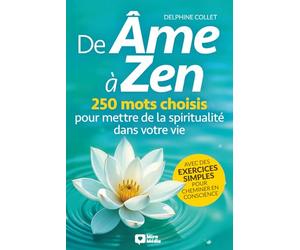 De Âme à Zen: 250 mots choisis pour mettre de la spiritualité dans votre vie, avec des exercices simples pour cheminer en conscience, vivre le moment ... au lâcher-prise ou harmoniser vos chakras