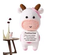 de Apoyo Emocional Muñeca decorativa de escritorio de apoyo Juguetes de animales de Punto muñeca de ganchillo de apoyo emocional Para decoraciones Del hogar juguete de ganchi