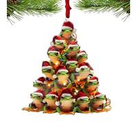 De Árbol De Navidad - Animal Granja, Decoración, Diseño Divertido | Colgante Acrílico Con Toque Humorístico Para Árboles, Fiestas Navideñas Y Decoración De Granja