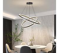 de au Plafond, luminaires de Pendentif Noir Anti-Flicker en Acrylique avec télécommande Dimmable 3 Color Mode luminosité Lumières pour la Salle à Manger de Cuisine