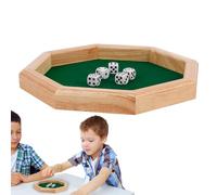 Dé Bac Octagonal Dé Mat - Élégant Tapis Roulant Boîte à Dés Portable Dé Table Avant, Thanksgiving Noël Famille Fêtes Voyage Fête des Mères | Multipurpose Outdoor Indoor Utility