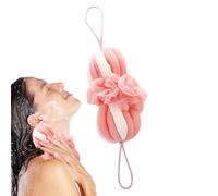 de bain à nettoyage long du dos long, érugnment arrière, douche éponge du corps balle loofah, sécurité et sensation en mailles, facile à sécher peut l'utiliser longtemps 20 cm pour la douche