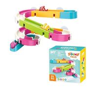 de Bain de bain enfant à assembler soi-même avec toboggan poisson | de bain éducatifs STEM Garçons Filles d'âge préscolaire Crèche Maison Vacances Anniversaire Petit