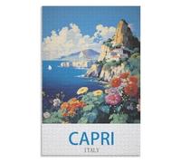 De Bande Dessinée Adulte,Loisirs Art,Jouet ,Capri Italie,des Vacances pour Adolescents,Cadeau de Noël,38x26CM,Paper Puzzle,AA-1432