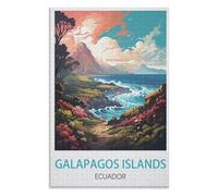 De Bande Dessinée Adulte，Loisirs Art，Jouet ，Îles Galápagos，des Vacances pour Adolescents，Cadeau de Noël，70x50cm，Paper Puzzle,AA-527