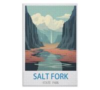 De Bande Dessinée Adulte，Loisirs Art，Jouet ，Parc d'État de Salt Fork，des Vacances pour Adolescents，Cadeau de Noël，70x50cm，Paper Puzzle,AA-672