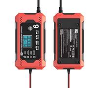 De Batterie De Voiture 12V 6A - Mainteneur Automatique avec Écran De Diagnostic LCD Et Désulfateur D'impulsions, Entretien Intelligent De La Batterie avec Protection Contre Les Surcharges Et