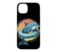 De Belles Vacances et Un Dauphin de Piscine pour Les Amoureux de Vacances à la mer Coque pour iPhone 14 Plus