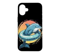 De Belles Vacances et Un Dauphin de Piscine pour Les Amoureux de Vacances à la mer Coque pour iPhone 16 Plus