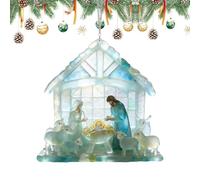 De Bethléem - Décoration à suspendre en forme de 2D | Chrétiens pour anniversaire, réunion de , célébration d'hiver, maison, cuisine, chambre, appartement, décoration de Noël