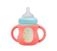 de biberon 11x11x6,5cm - porte-biberon en silicone, porte-bébé aide à boire | Conception d'aide à l'apprentissage de soutien à l'indépendance ergonomique, application de formation à la poignée de