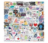 de biologie mignons - Pack de décalcomanies pour skateboard, imperméables pour bouteille d'eau, de biologie amusants, en vinyle robustes, cadeau sci