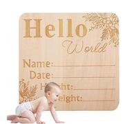 de bonjour pour nouveau-né - Signe de naissance de bébé pour empreintes de mains et de pieds de bébé - nominative pour hôpital - de bienvenue pour nouveaux cadeaux de bébé