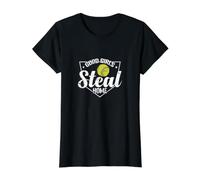 De Bonnes Filles volent Le Softball T-Shirt Graphique avec Valeur, Femme, Noir, M