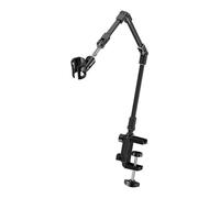 de bras de microphone professionnel sans ressort, compatibilité universelle, construction en alliage pour enregistrement à domicile en studio, utilisation du bras de sans ressort
