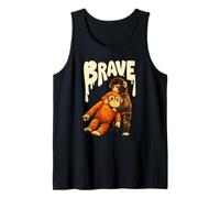 De Braves singes embrassant Les Amoureux des Animaux du Pop Art rétro Débardeur