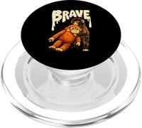 De Braves singes embrassant Les Amoureux des Animaux du Pop Art rétro PopSockets PopGrip pour MagSafe