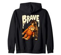 De Braves singes embrassant Les Amoureux des Animaux du Pop Art rétro Sweat à Capuche