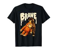 De Braves singes embrassant Les Amoureux des Animaux du Pop Art rétro T-Shirt