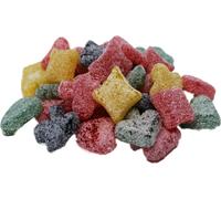 De Bron Gomme de fruit acide en poker sans sucre 1000g