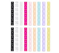 De Brosse À Ongles Transparent 18 Pièces 5 Compartiments Organisateurs Pour Brosses Stabilité Du Salon Espaces De Travail Solution Station D'ongles En Acrylique Robuste