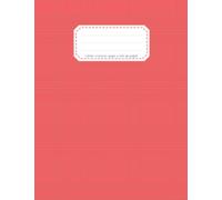 de brouillon 17x22 96 pages: petit format | Grands carreaux seyes 3mm 12/12 | Idéal pour l'écriture cursive, faire des exercices... | couverture souple rouge