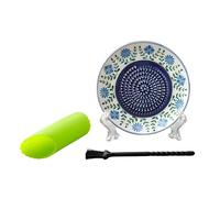de broyeur de gingembre et d ' ail en céramique avec, K | Conception de gaufrage avec brosse pour gingembre à l ' ail et presse-fruits pour la cuisine et le camping