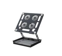 de Bureau pour Ordinateur Portable Peu encombrant équipé d ' Un Ventilateur de Refroidissement et d ' Un mécanisme de Verrouillage magnétique avec Espace de Stockage intégré de Bureau