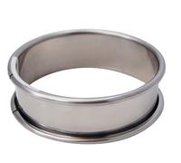 De Buyer Cercle à tarte 3091.06N inox hauteur 2 cm bord roulé Ø6