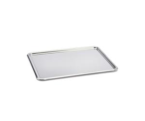 DE BUYER -3201.31 -plateau patissier inox bord rond 31x24cm, Argent