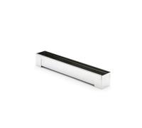 Gouttière à bûche carrée fine démontable petit modèle en inox 30 x 4 cm