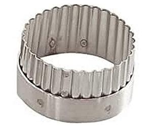 DE BUYER 3314.05 Emporte-pièce Découpoir Cannelé Rond - INOX - ht. 3,5 cm - Ø 5,5 cm