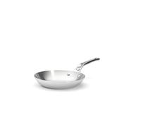 De Buyer - Poêle à frire ronde en inox 5 couches AFFINITY - 20 cm - Fabriquée en France, Sans PFAS, Montée Rapide en Température, Inox 18/10, Tous Feux + Four, Finition Poli Brillant