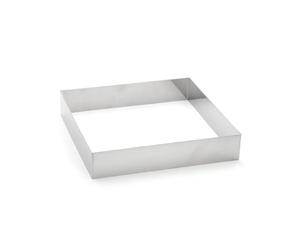 DE BUYER -3906.24 -cercle carre inox f 17 ht 4.5cm - 24cm, Argenté