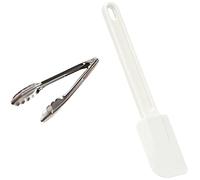 DE BUYER -4788.24N -pince cafet./viennoiseries pm 24cminox & 4891.24N -spatule maryse patisserie L.25 cm, Blanc
