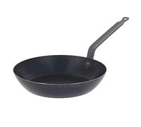 De Buyer Poêle 5020.30 en tôle bleue coupe lyonnaise Ø30 cm